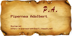 Pipernea Adalbert névjegykártya
